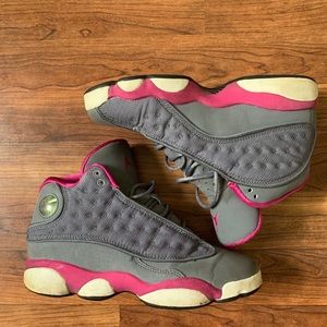 Jordan 13 XIII Grey Pink sz 6Y